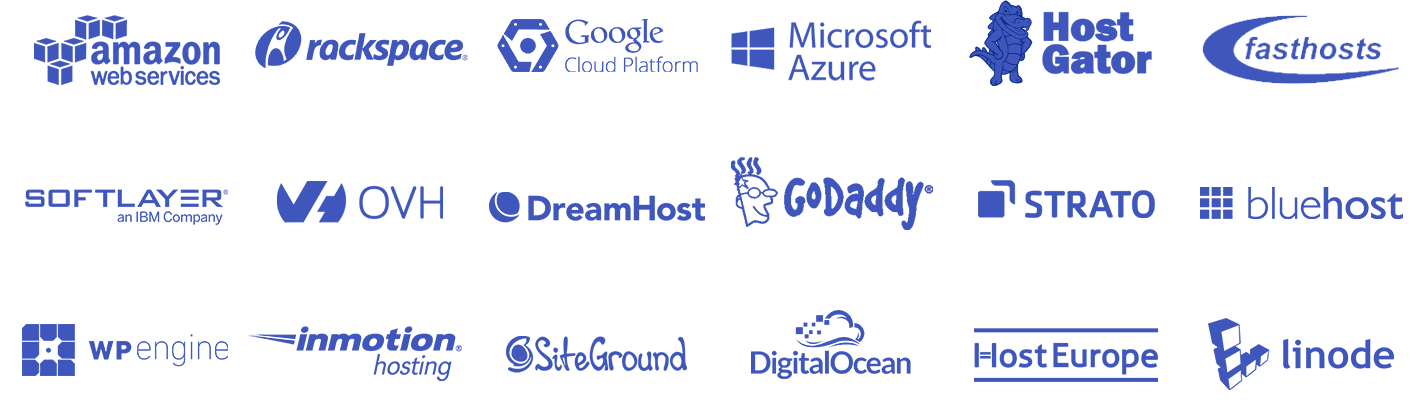 Hosting companies recommend and trust us